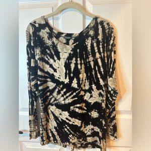 Kathmandu Imports Tie Dye Open Back Design Long Sleeve Top